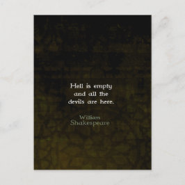 William Shakespeare Humorous Witty Quotation Briefkaart