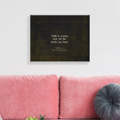 William Shakespeare Humorous Witty Quotation Canvas Afdruk (Insitu (Woonkamer))