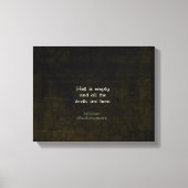 William Shakespeare Humorous Witty Quotation Canvas Afdruk (Voorkant)