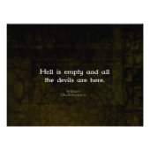 William Shakespeare Humorous Witty Quotation Foto Afdruk (Voorkant)