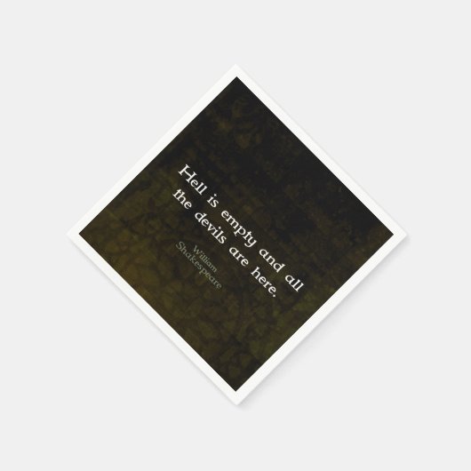 William Shakespeare Humorous Witty Quotation Servetten (Hoek)