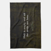 William Shakespeare Humorous Witty Quotation Theedoek (Verticaal)