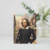 William Shakespeare in Stratford-Upon-Avon England Briefkaart (Staand voorkant)