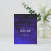 William Shakespeare Inspirerend Courage Quote Briefkaart (Staand voorkant)