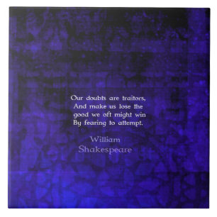 William Shakespeare Inspirerend Courage Quote Tegeltje