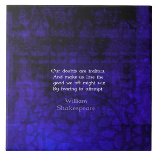 William Shakespeare Inspirerend Courage Quote Tegeltje