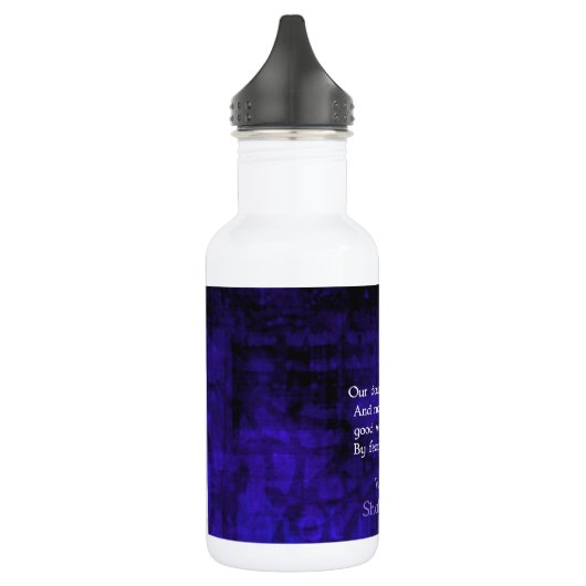 William Shakespeare Inspirerend Courage Quote Waterfles (Links)