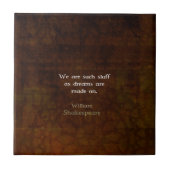 William Shakespeare Inspirerend Dream Quote Tegeltje (Voorkant)