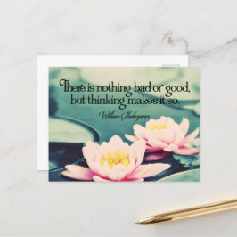 William Shakespeare Inspirerend quote "Denken" Briefkaart