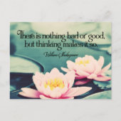 William Shakespeare Inspirerend quote "Denken" Briefkaart (Voorkant)