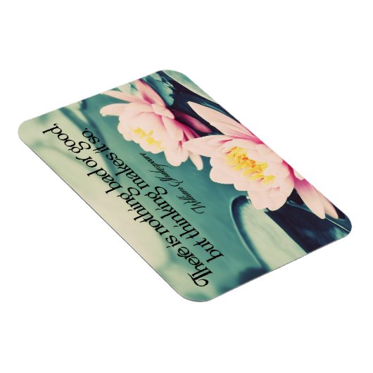 William Shakespeare Inspirerend quote "Denken" Magneet (Rechterzijde)