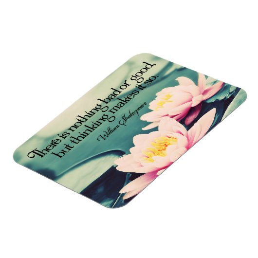 William Shakespeare Inspirerend quote "Denken" Magneet (Linkerzijde)