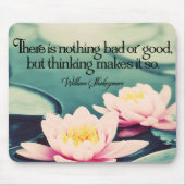 William Shakespeare Inspirerend quote "Denken" Muismat (Voorkant)