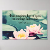 William Shakespeare Inspirerend quote "Denken" Poster (Voorkant)