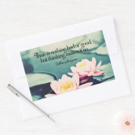 William Shakespeare Inspirerend quote "Denken" Rechthoekige Sticker