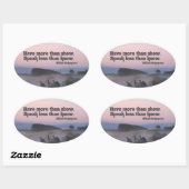 William Shakespeare Inspirerend Quote hebben meer Ovale Sticker (Vel)