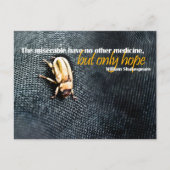 William Shakespeare Inspirerend Quote "Hoop" Briefkaart (Voorkant)