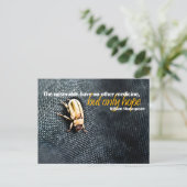 William Shakespeare Inspirerend Quote "Hoop" Briefkaart (Staand voorkant)