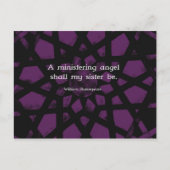 William Shakespeare Inspirerend zuster Quote Briefkaart (Voorkant)