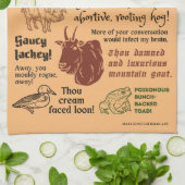 William Shakespeare Insult citeert een grappig the Theedoek (Gevouwen)