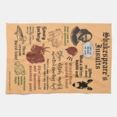 William Shakespeare Insult citeert een grappig the Theedoek (Horizontaal)