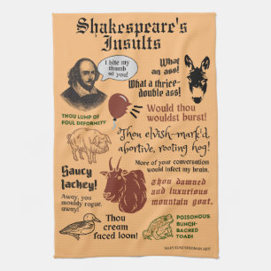 William Shakespeare Insult citeert een grappig the Theedoek