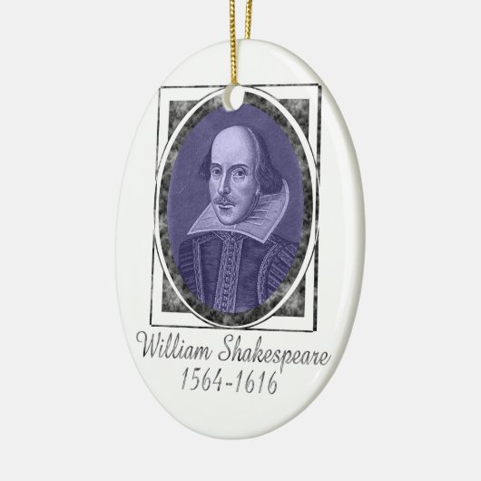William Shakespeare Keramisch Ornament (Links)