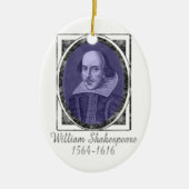 William Shakespeare Keramisch Ornament (Voorkant)