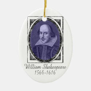 William Shakespeare Keramisch Ornament