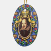 William Shakespeare Keramisch Ornament (Links)