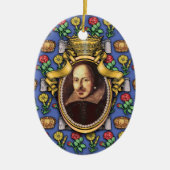 William Shakespeare Keramisch Ornament (Voorkant)
