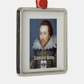  William Shakespeare Kerstornament Metalen Ornament (Rechts)