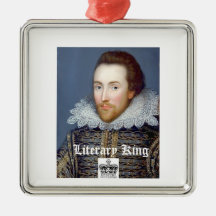 William Shakespeare Kerstornament