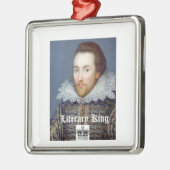  William Shakespeare Kerstornament Metalen Ornament (Links)