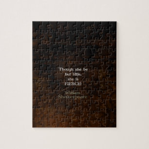 William Shakespeare Little and Fierce Quotting Legpuzzel