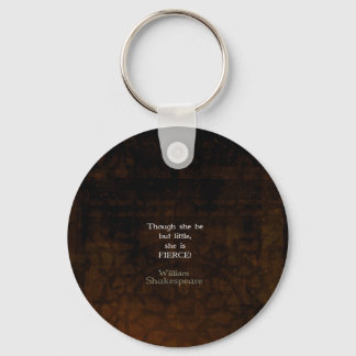 William Shakespeare Little and Fierce Quotting Sleutelhanger