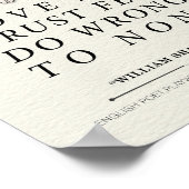 William Shakespeare Love All Quote Poster (Hoek)