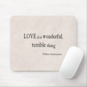 William Shakespeare Love is geweldig en verschrikk Muismat (Met muis)