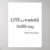 William Shakespeare Love is geweldig en verschrikk Poster (Voorkant)