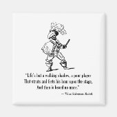 William Shakespeare Macbeth English Drama Death TS Magneet (Voorkant)