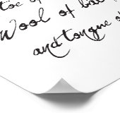 William Shakespeare Macbeth Spooky Quote Halloween Poster (Hoek)