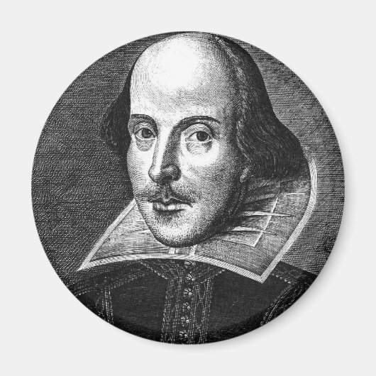 William Shakespeare Magneet (Voorkant)