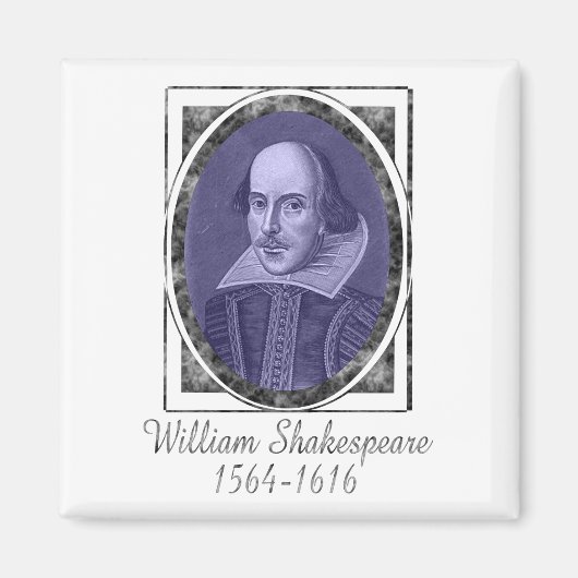 William Shakespeare Magneet (Voorkant)