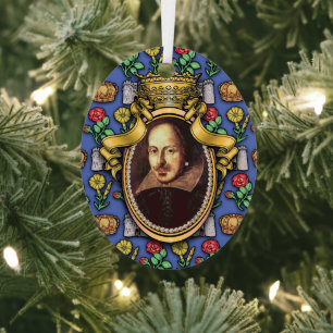 William Shakespeare Metaalornament Metalen Ornament