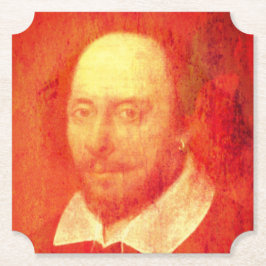William Shakespeare Paper Beverage Coaster Kartonnen Onderzetters