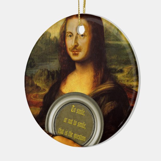William Shakespeare Parody Keramisch Ornament (Links)