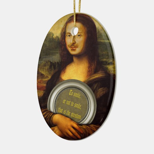 William Shakespeare Parody Keramisch Ornament (Links)