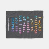 William Shakespeare Pastel Ik Zie Dat Je Ontwapend Fleece Deken (Voorkant (Horizontaal))