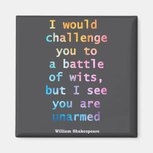 William Shakespeare Pastel Ik Zie Dat Je Ontwapend Magneet