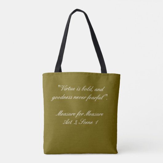 William Shakespeare Polyester Tas (Achterkant)